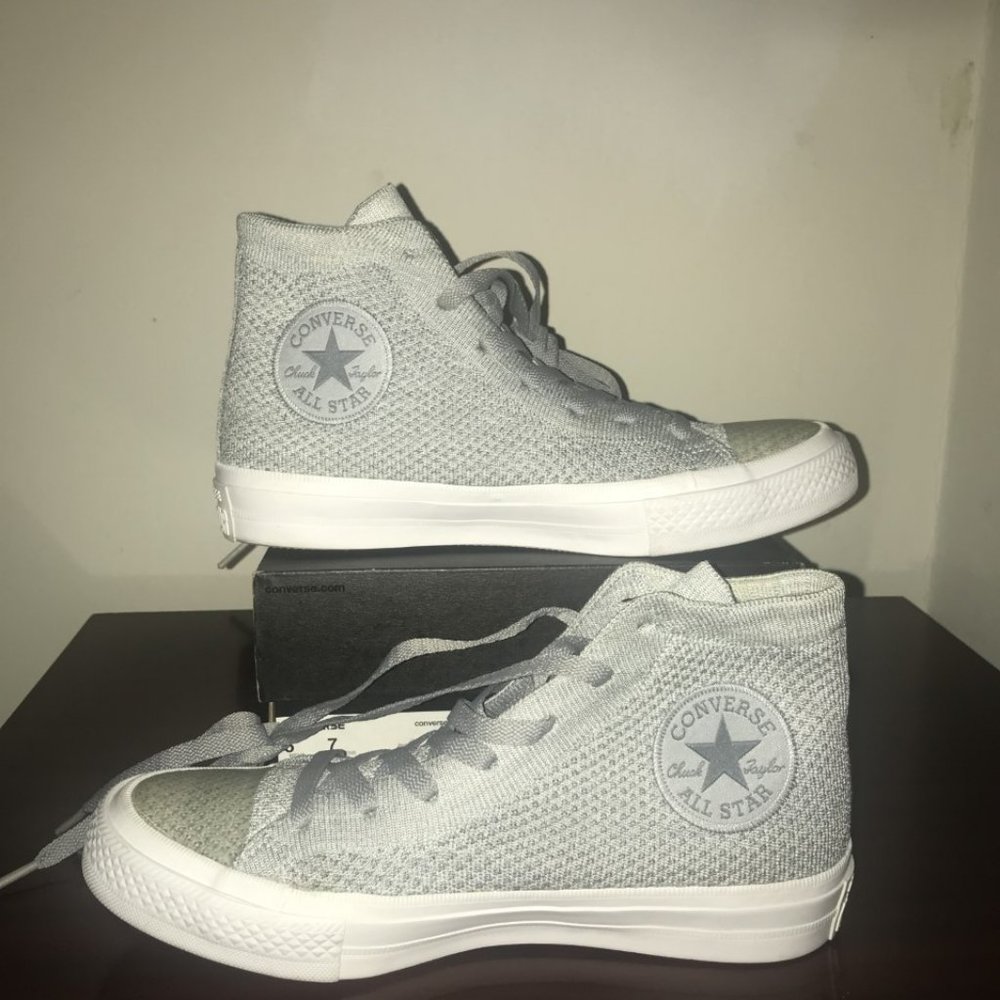 Converse Chuck Taylor All Star Flyknit Hi 'Wolf Grey'  156735C-097
